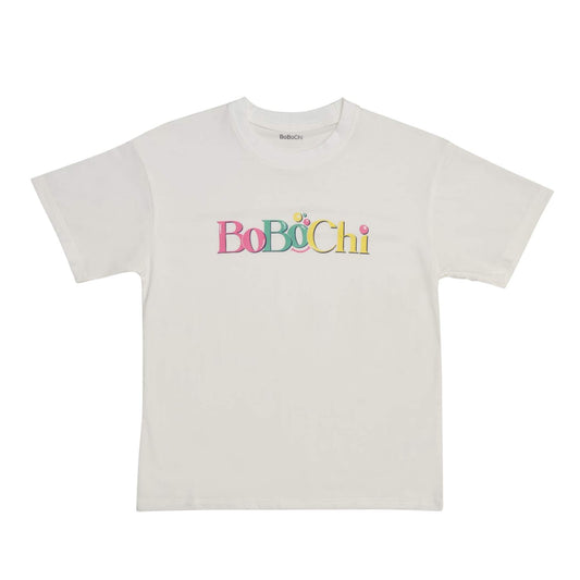 Bobochi White Signature Logo T-Shirt