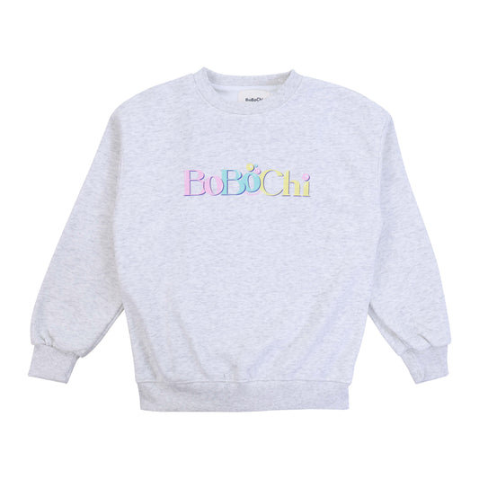 Bobochi Pebble Grey Signature Logo SweatShirt