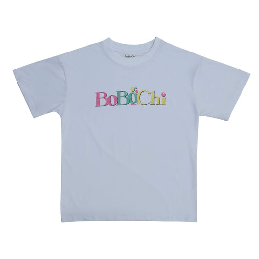 Bobochi Cloudy Sky Signature Logo T-Shirt