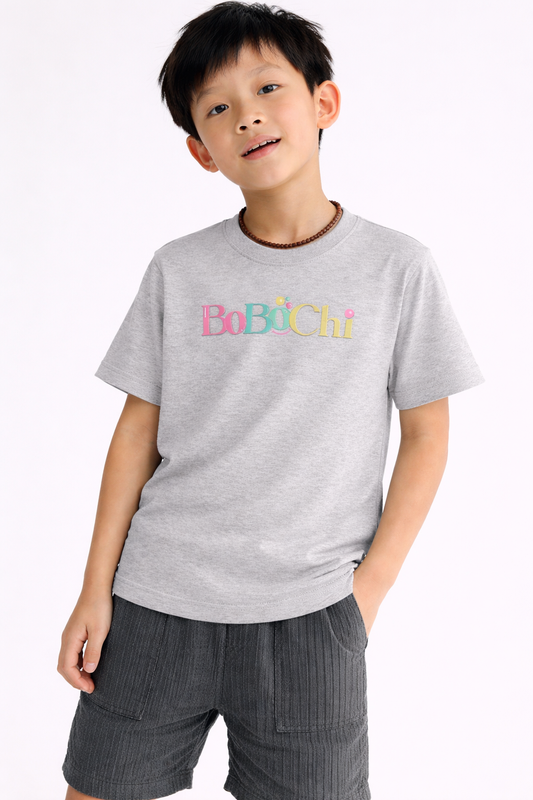 Ultra-Soft Premium Kids T-Shirt – Breathable Lyocell Blend -Pebble Gray