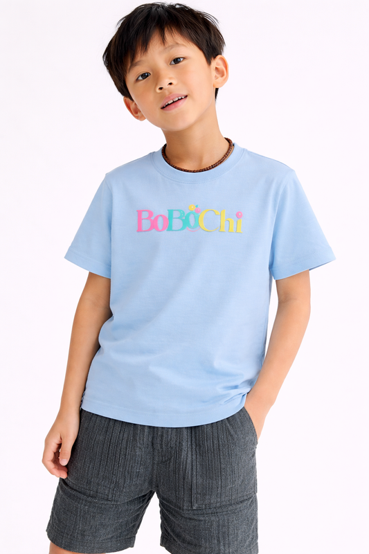 Ultra-Soft Premium Kids T-Shirt – Breathable Lyocell Blend - Cloudy Sky
